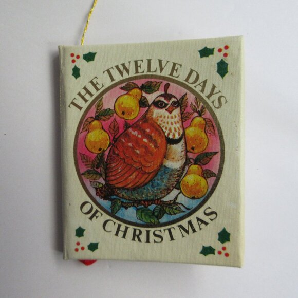 3 Mini Book Christmas Ornaments Nutcracker Suite & 12 Days of Christmas, Santa - Picture 6 of 16